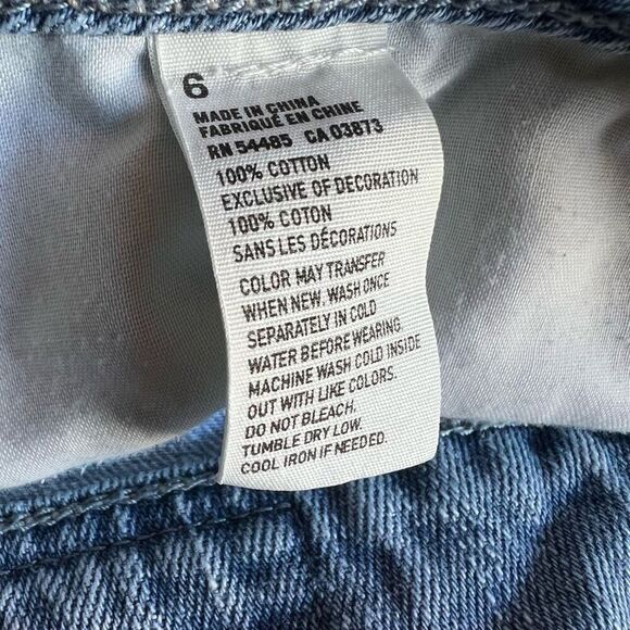 American Eagle Shorts Jeans Women Hi Rise Festival Distressed Size 6 - Picture 5 of 5